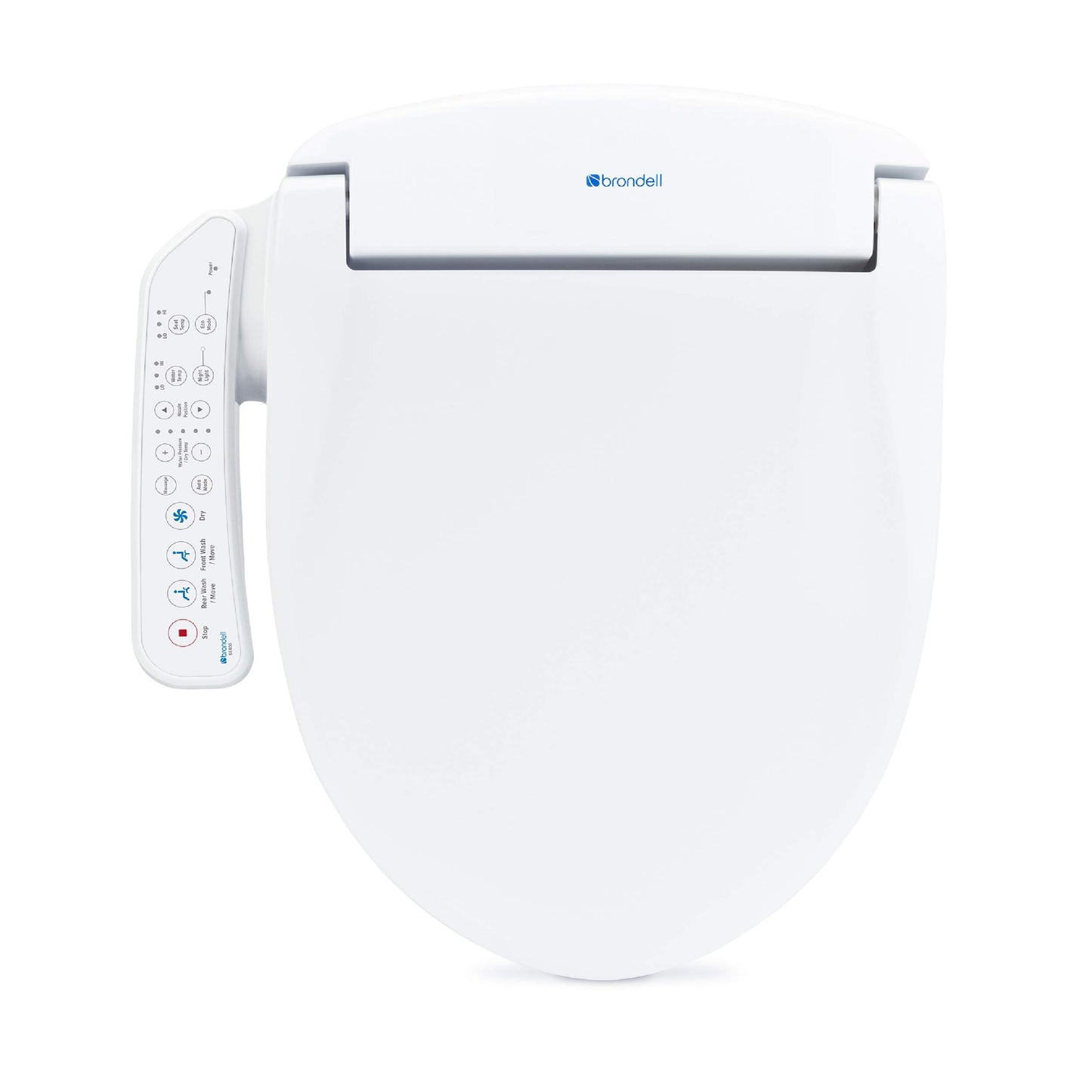 Brondell SE400-EW Swash SE400 Electric Bidet Toilet Seat With Heated Seat, Oscillating Stainless Steel Nozzle, Warm Air Dryer, Night Light, Gentle Close Lid, White Side Arm Control, Elongated